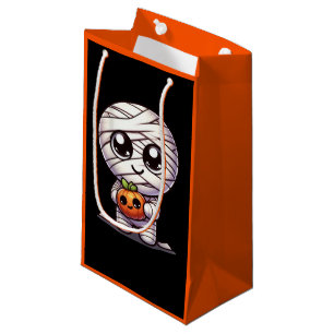 Cute Halloween pumpkin/mummy Small Gift Bag