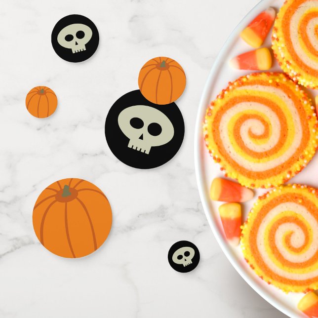 Cute Halloween Pumpkin Party Confetti (Creator Uploaded)