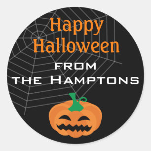 Cute Halloween Pumpkin Party Favour Stickers