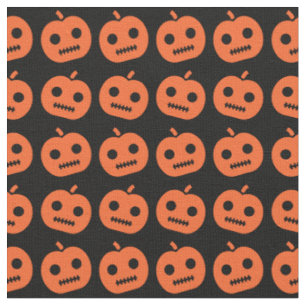Cute Halloween Pumpkin Pattern Fabric