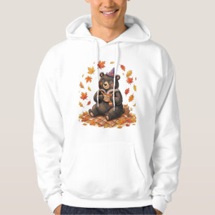 Cute Halloween Pumpkin Spice Bear Cosy Autumn T-Sh Hoodie