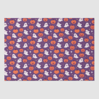 Cute halloween pumpkins and ghosts tissue paper