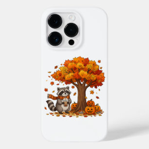 Cute Halloween Racoon Iced Coffee Fall Case-Mate iPhone 14 Pro Case