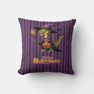 Cute Halloween Raptor/Dinosaur Witch Cushion