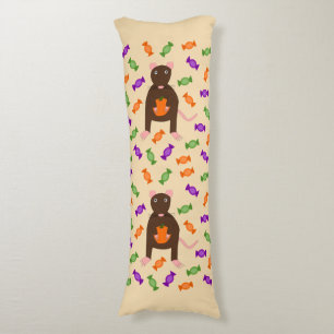 Cute Halloween Rat and Pumpkin Body Cushion