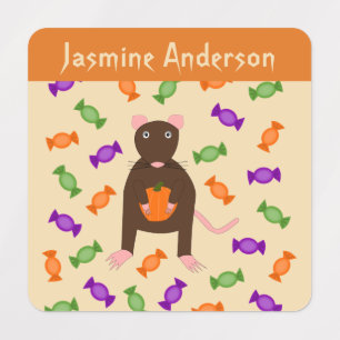 Cute Halloween Rat and Pumpkin Custom