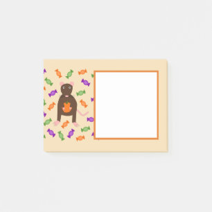 Cute Halloween Rat and Pumpkin Post-it Notes