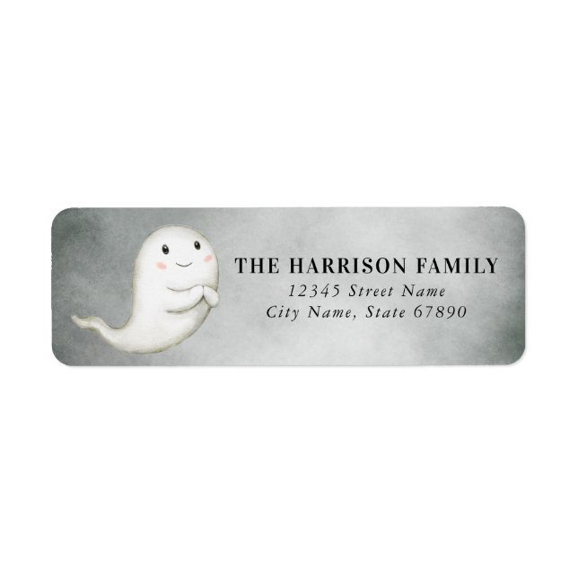 Cute Halloween Return Address Labels (Front)