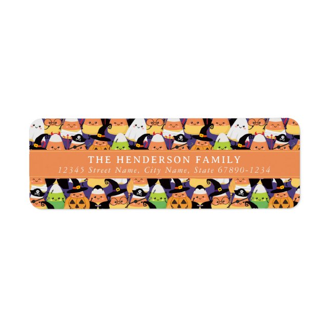 Cute Halloween Return Address Labels (Front)