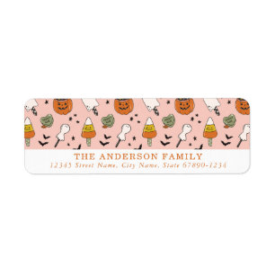 Cute Halloween Return Address Labels