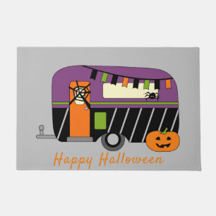 Cute Halloween RV Camper Customisable Doormat