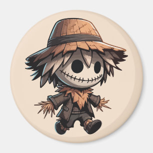 Cute Halloween Scarecrow Magnet