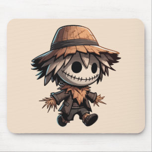 Cute Halloween Scarecrow Mouse Mat