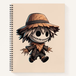 Cute Halloween Scarecrow Notebook