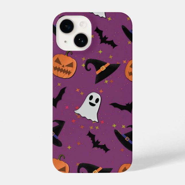 Cute Halloween Seamless Pattern  iPhone Case (Back)