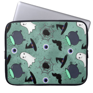 Cute Halloween Seamless Pattern Laptop Sleeve