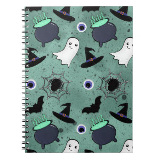 Cute Halloween Seamless Pattern Notebook