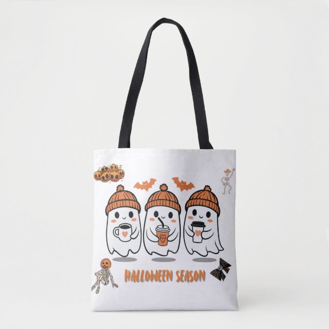 cute Halloween season – cute ghosts coffee Tote Bag (Front)