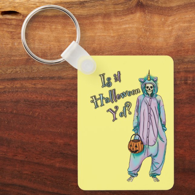 Cute Halloween Skeleton Keychain (Front)