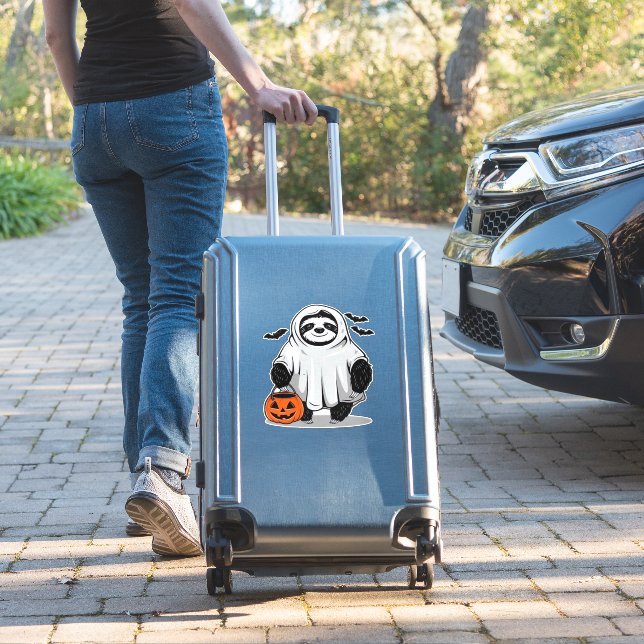 Cute Halloween Sloth T-Shirt Adorable and Spooky D (Suitcase Insitu)