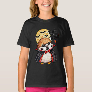 Cute Halloween Sparrow Chibi Manga Anime Dracula T-Shirt