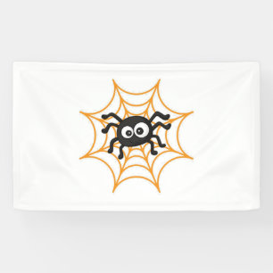 Cute Halloween Spider Poster Banner