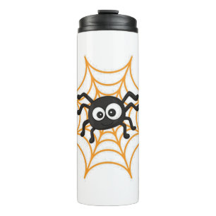 Cute Halloween Spider Poster Thermal Tumbler