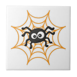 Cute Halloween Spider Poster Tile