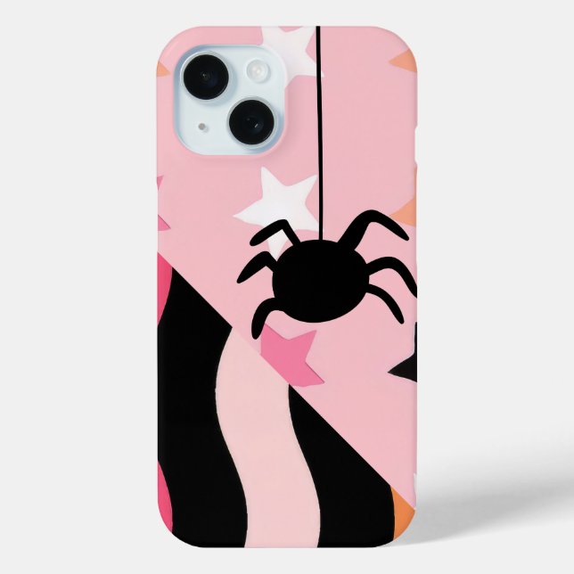 Cute Halloween Spider & Stars  Case-Mate iPhone Case (Back)