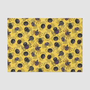 Cute Halloween Spiders Tissue Paper
