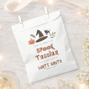 Cute Halloween Spooktacular Birthday Thank You Favour Bags