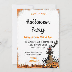 Cute Halloween Spooktacular Party Invitation