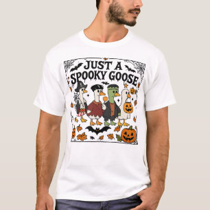 Cute Halloween Spooky Goose Funny Trick Or Treat T-Shirt