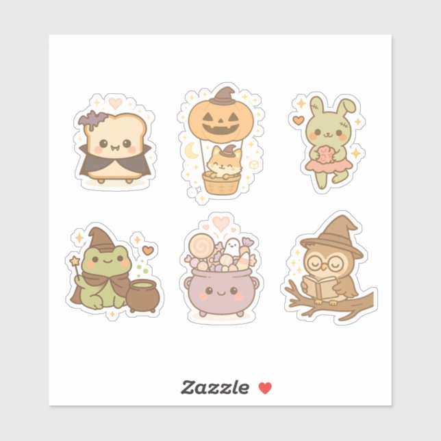 Cute Halloween Sticker (Sheet)