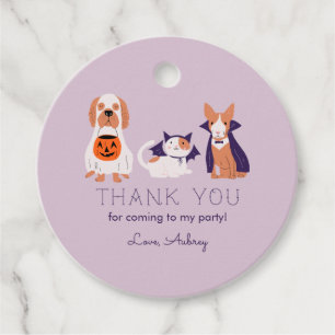 Cute Halloween Theme Birthday Party Costume Pets Favour Tags