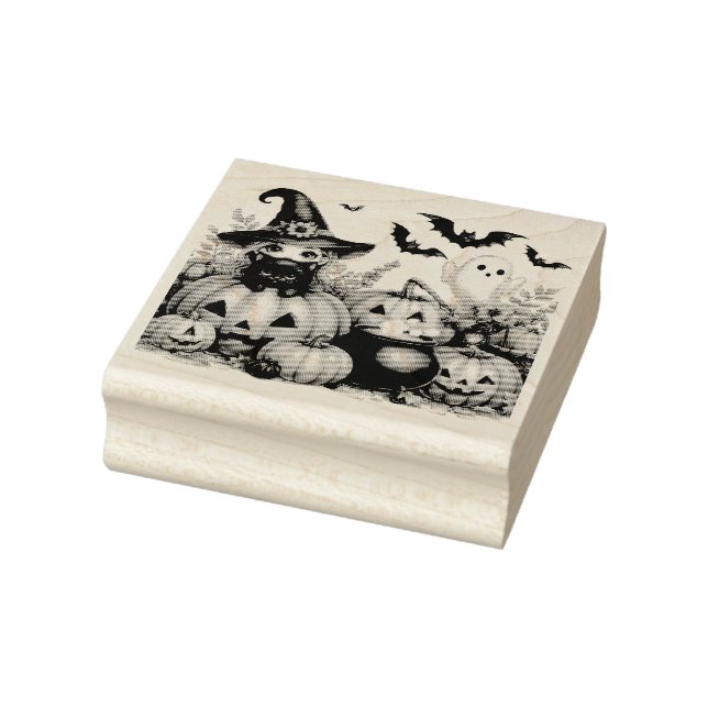 Cute Halloween Theme Rubber Stamp (Stamp)