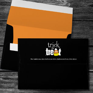 Cute Halloween Trick or Treat Custom  Envelope