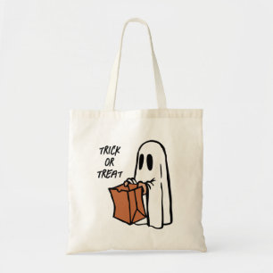 Cute Halloween Trick or Treating Ghost Bag