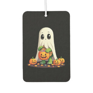 Cute Halloween Turtle Ghost with Candy (6) Car Air Freshener