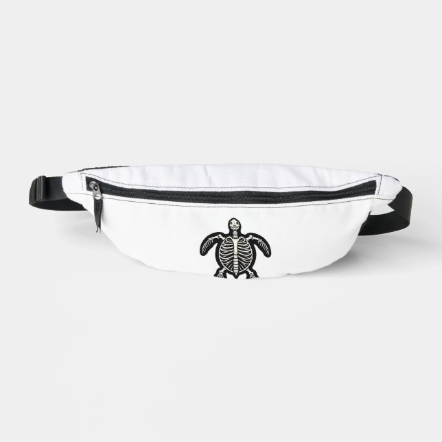 Cute Halloween Turtle Skeleton Tortoise Fossils Ar Bum Bags (Front)