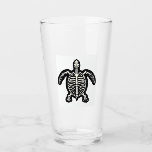 Cute Halloween Turtle Skeleton Tortoise Fossils Ar Glass