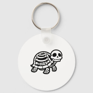 Cute Halloween Turtle Skeleton Tortoise Fossils Ar Key Ring