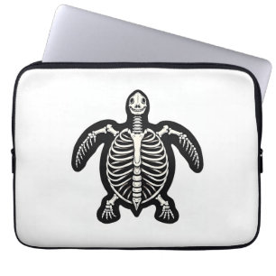 Cute Halloween Turtle Skeleton Tortoise Fossils Ar Laptop Sleeve