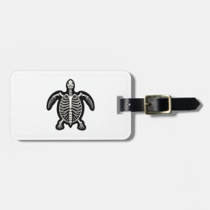 Cute Halloween Turtle Skeleton Tortoise Fossils Ar Luggage Tag