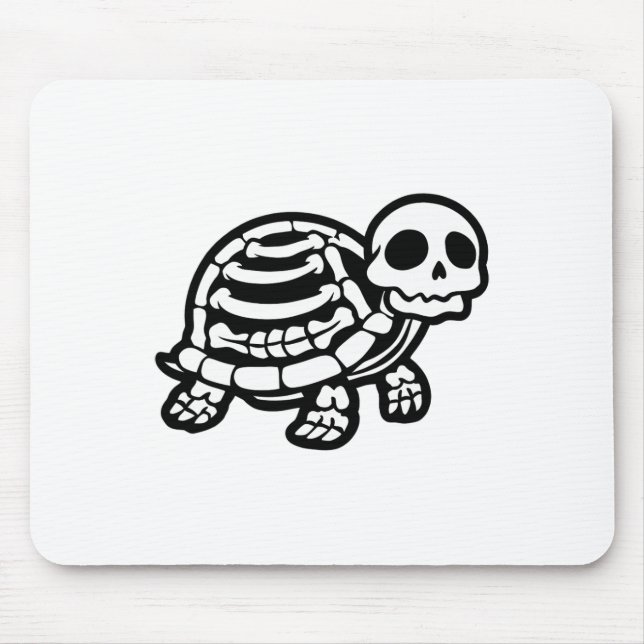 Cute Halloween Turtle Skeleton Tortoise Fossils Ar Mouse Mat (Front)