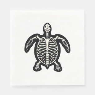Cute Halloween Turtle Skeleton Tortoise Fossils Ar Napkin