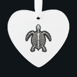 Cute Halloween Turtle Skeleton Tortoise Fossils Ar Ornament<br><div class="desc">Cute Halloween Turtle Skeleton Tortoise Fossils Archaeologist T-Shirt</div>