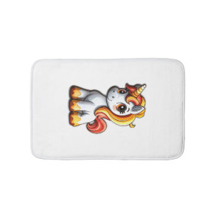 Cute Halloween Unicorn Candy Corn Horn Magical Hor Bath Mat