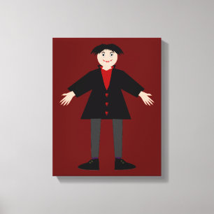 Cute Halloween Vampire Canvas Print