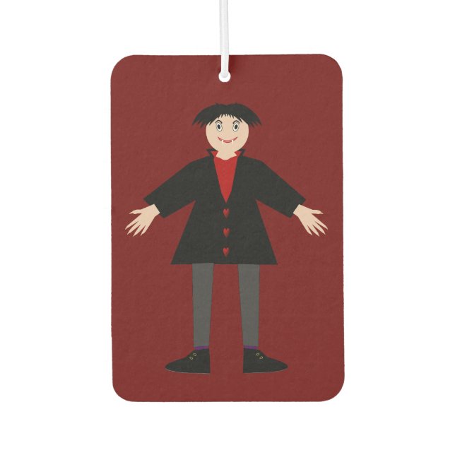 Cute Halloween Vampire Car Air Freshener (Front)